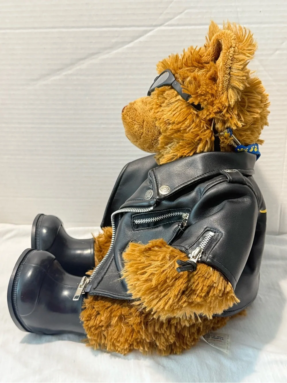 Harley-Davidson Build-A-Bear Brown Plush  with Black Biker Jacket